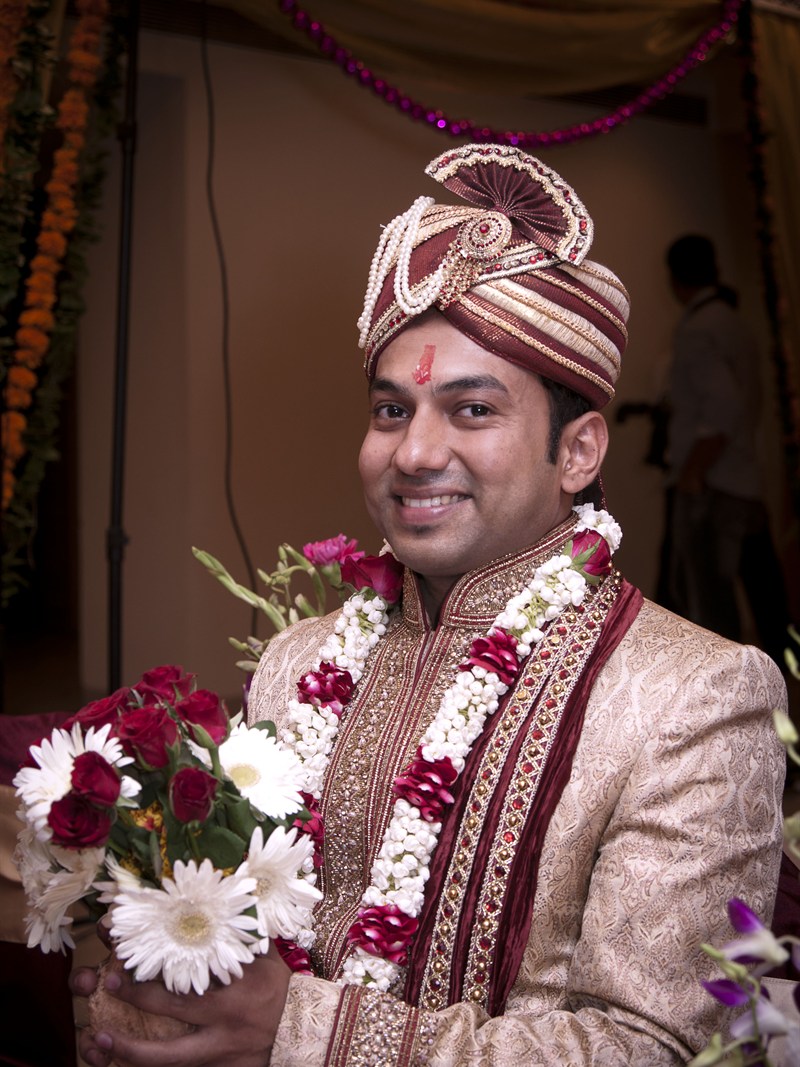 Real Indian Groom in Sherwani