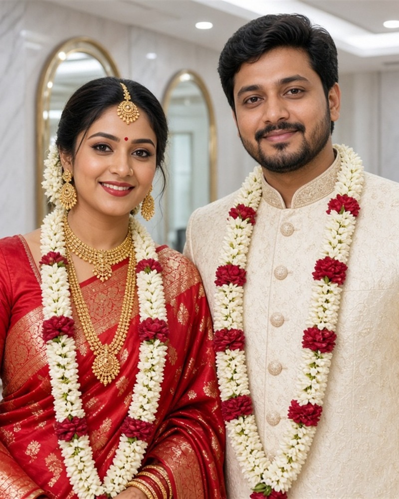 Real Indian Wedding Couple